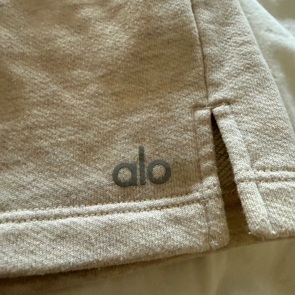 Alo Beige Sweat Shorts
